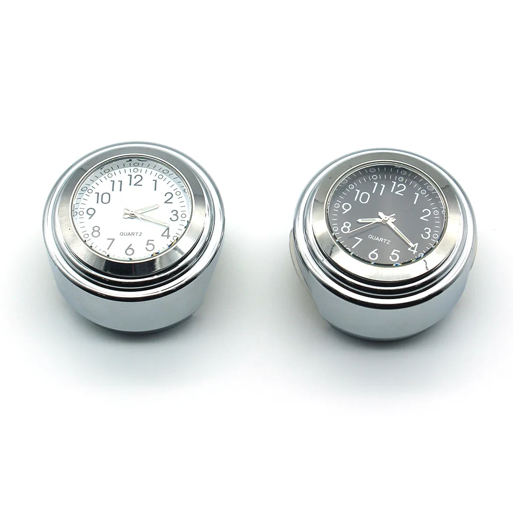 7/8 &quot1&quot 22 мм часы на руль мотоцикла крепление кварцевые водонепроницаемый хром