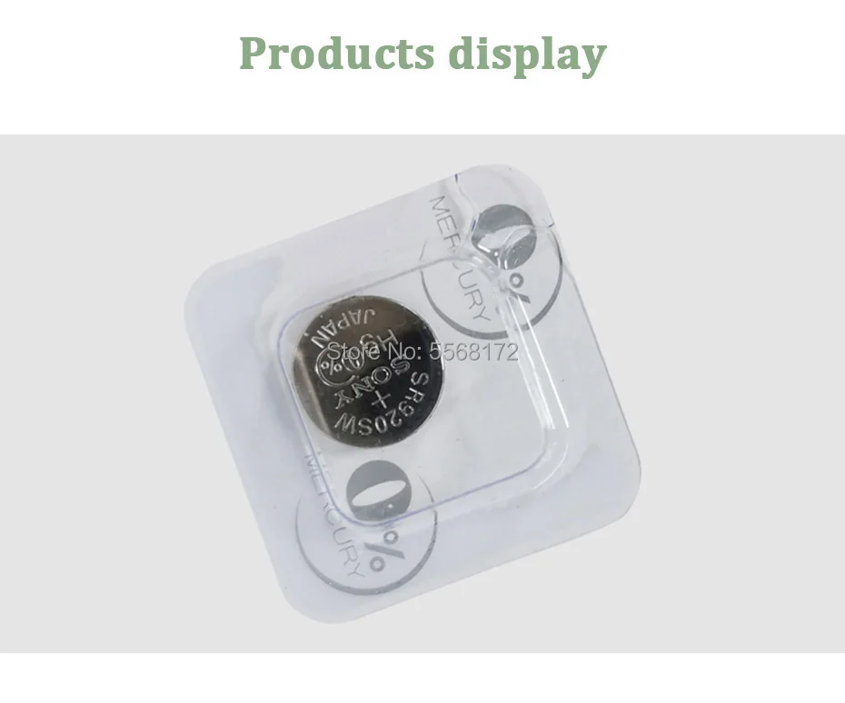 100pcs Sony 1.55V AG6 371 SR920SW LR920 SR927 171 370 L921 LR69 SR920 For Watch Button Batteries Single grain packing | Электроника