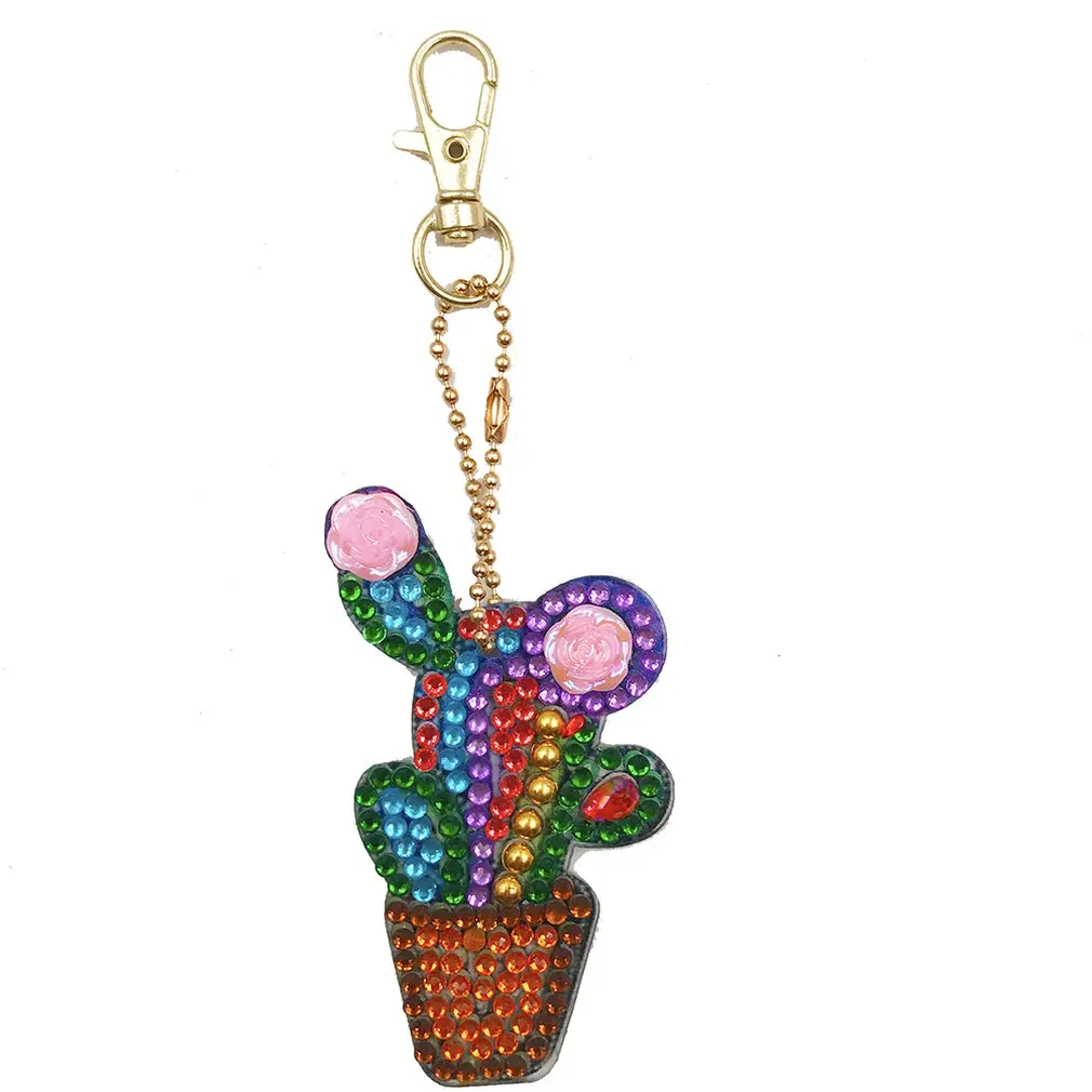 DIY Material Package Keychain Cartoon Spaceman Hanging Diamond Painting Bag Child Manual Develop Brain | Украшения и аксессуары