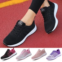 2021 women shoes flats casual sneakers ladies lace up mesh light breathable female zapatillas de deporte para mujer