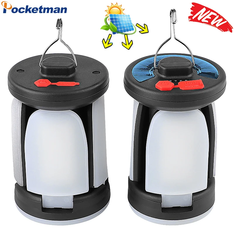 

2022 Newest 300W USB Rechargeable LED Bulb Solar Charge Lamp Outdoor Camping Light Portable Emergency Lamp Night Market Light