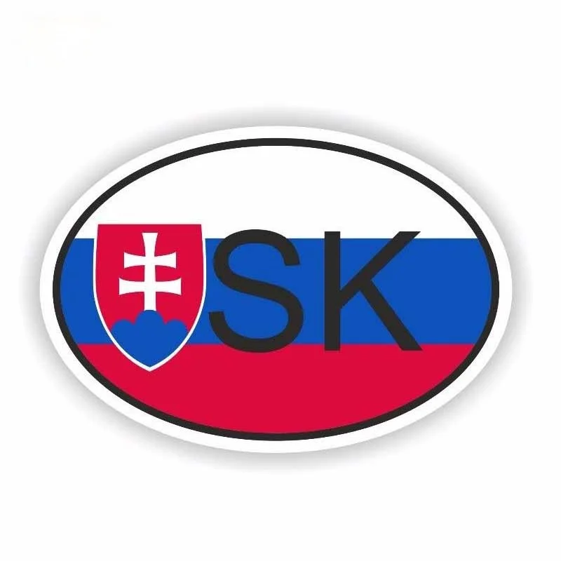 

Personalized Decals Slovakia SK Country Code Car Sticker Decal Accessories 12.6CM*8.3CM