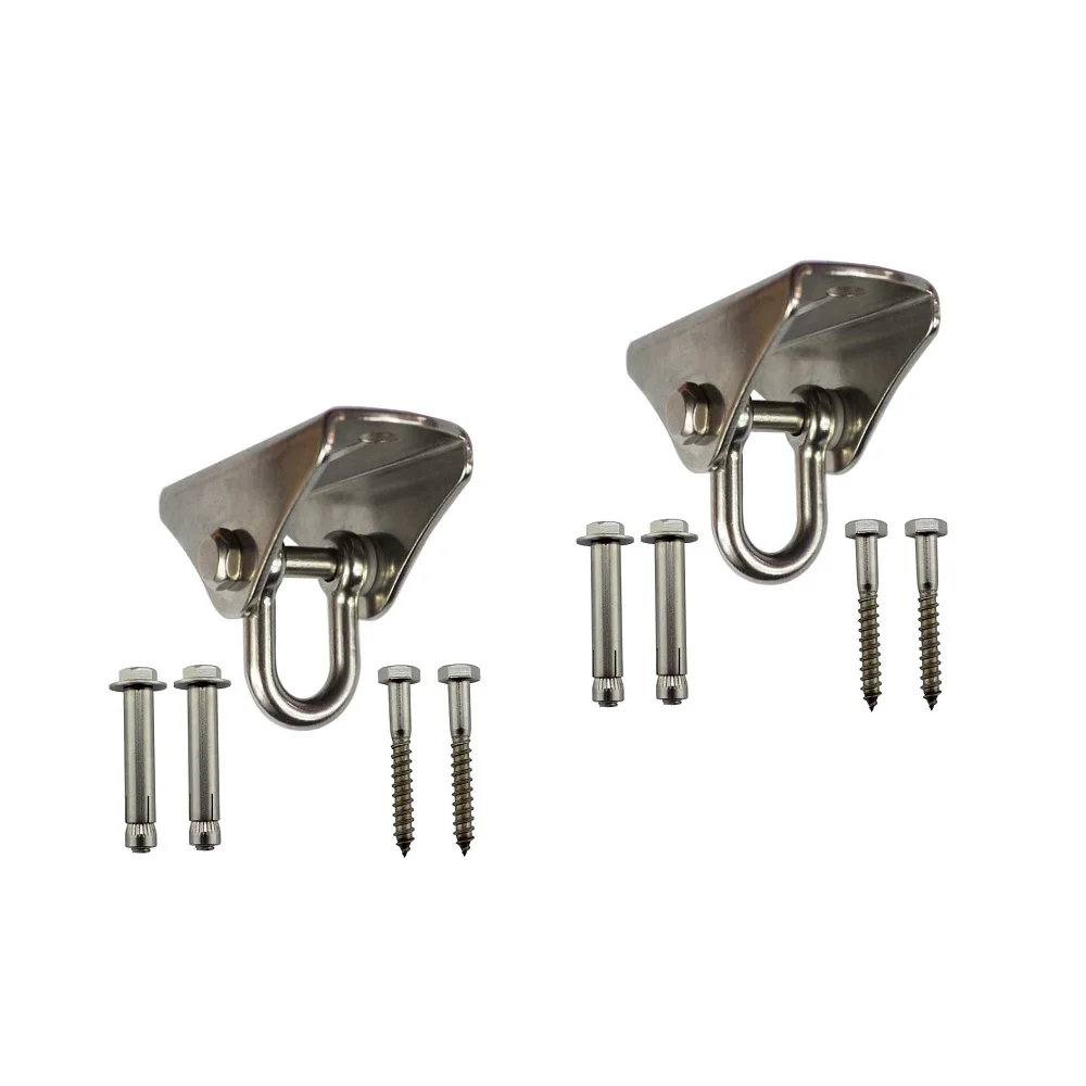 2 шт. Нержавеющая сталь качели Вешалки Heavy Duty крючки для Por крыльцо Йога площадка