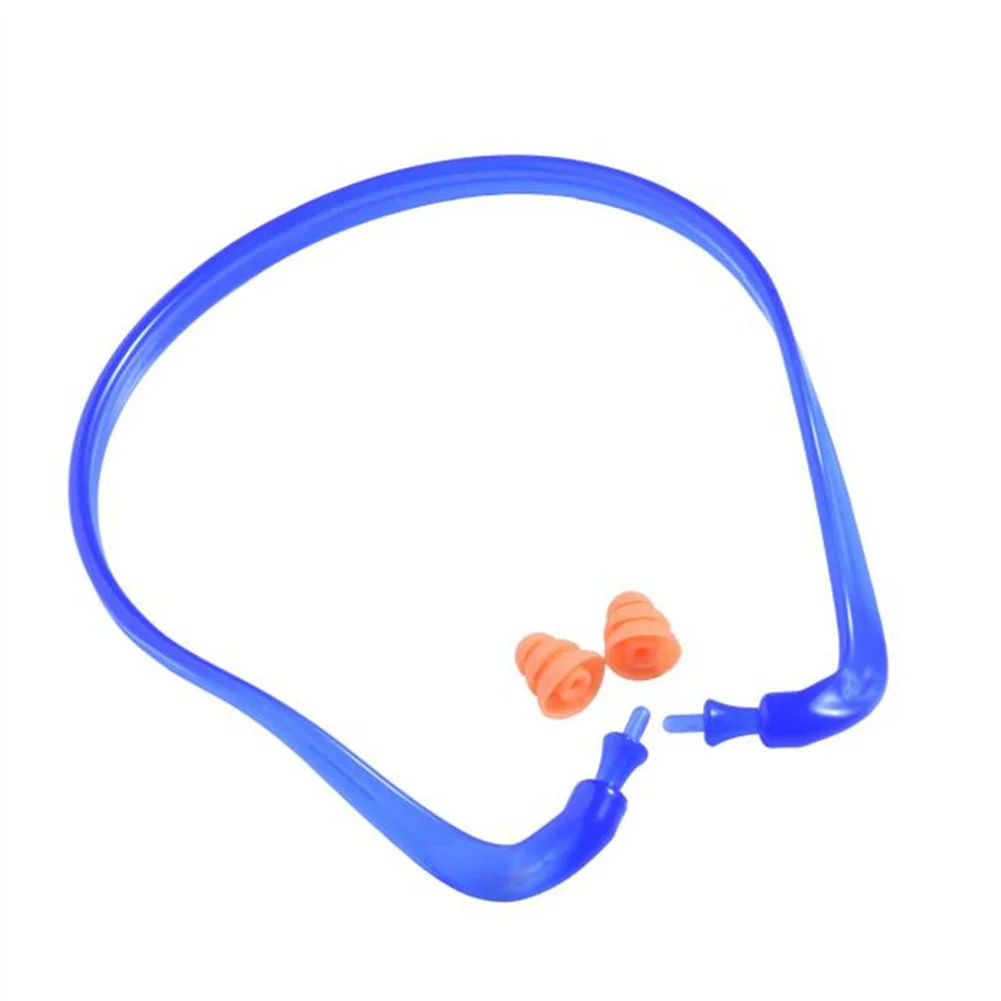 

2pcs Sleeping Construction Home Reusable Washable Soft Banded Motor Sports Studying Noise Reduction Ear Plug Hearing Protection