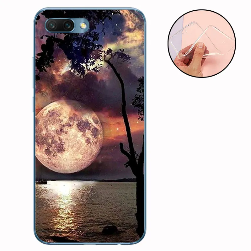 CROWNPRO Funda для huawei Honor 10 чехол s Силиконовый ТПУ для Honor10 5,8" мягкая задняя крышка прозрачный для huawei Honor 10 чехол для телефона TPU - Цвет: HSY