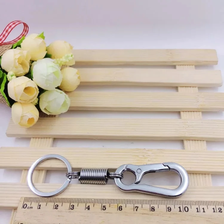 DHL 120 шт. пружинная Пряжка из нержавеющей стали карабин выдвижной брелок зажим для