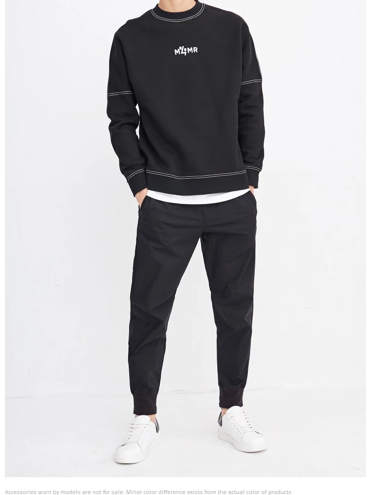 JackJones Мужской Хлопковый тренд с вышитым принтом Повседневный свитер Мужская одежда 218333555