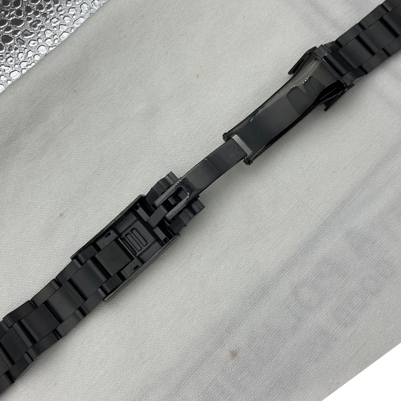 20mm black Bracelet Solid 316L Stainless Steel Men's watch strap Wristband Accessories parts for 40mm submariner daytona case