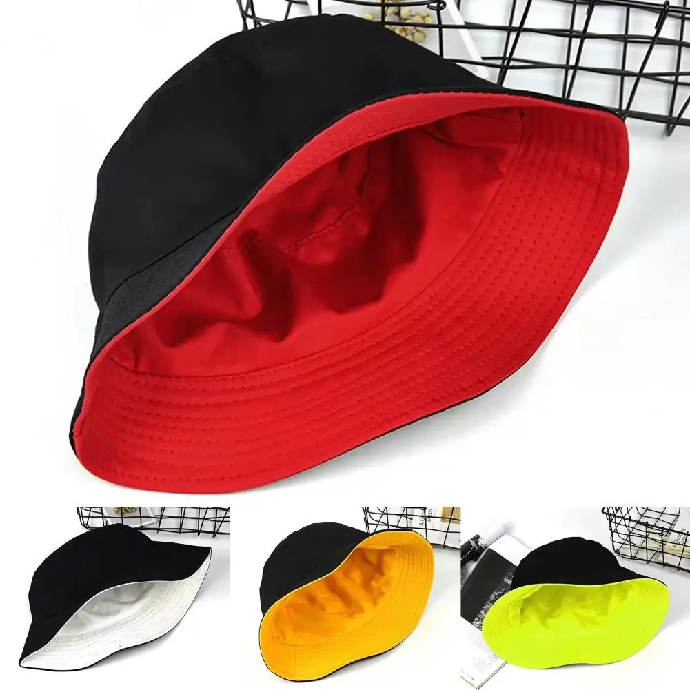 

Fishermen Hats Solid Color Wide Brim Fishing Cap Bucket Cap Fashion Accessories Outdoor Sports Travel Beach Caps Sunscreen Hat