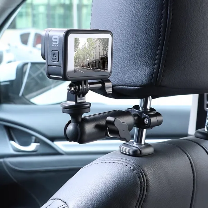 

Для gopro insta360 one r Автомобильная камера с фиксированным кронштейном, сиденье с первым обзором движения, мобильный телефон, руль водителя