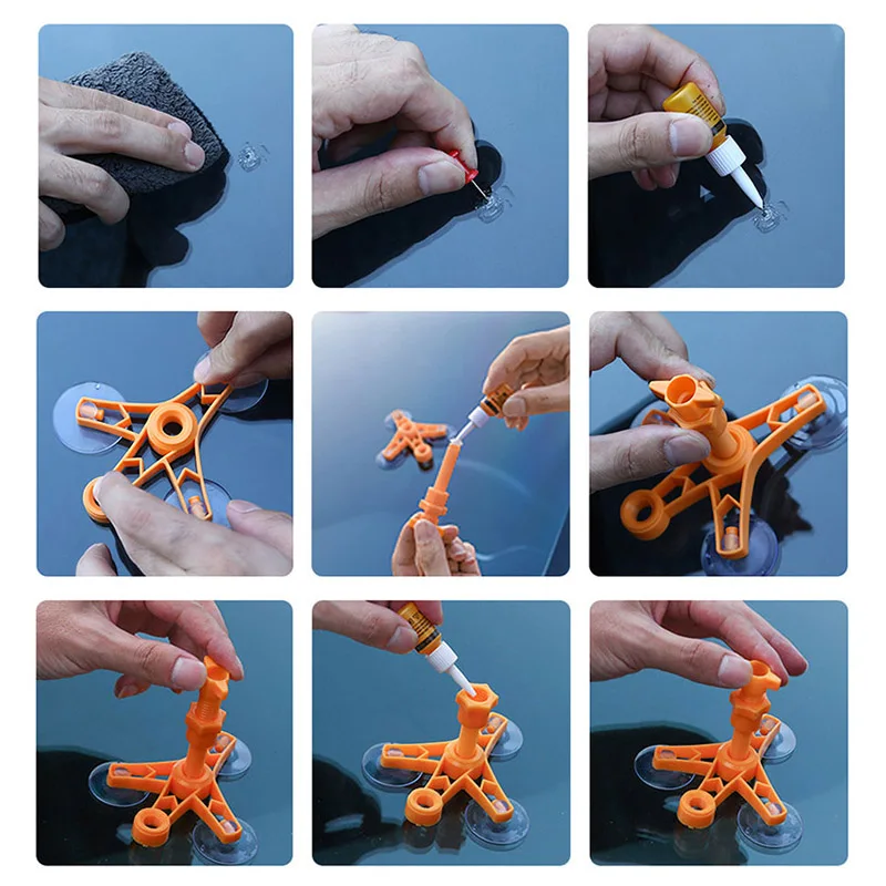 Набор для Ремонта Лобового Стекла сделай сам полимерный экран средство