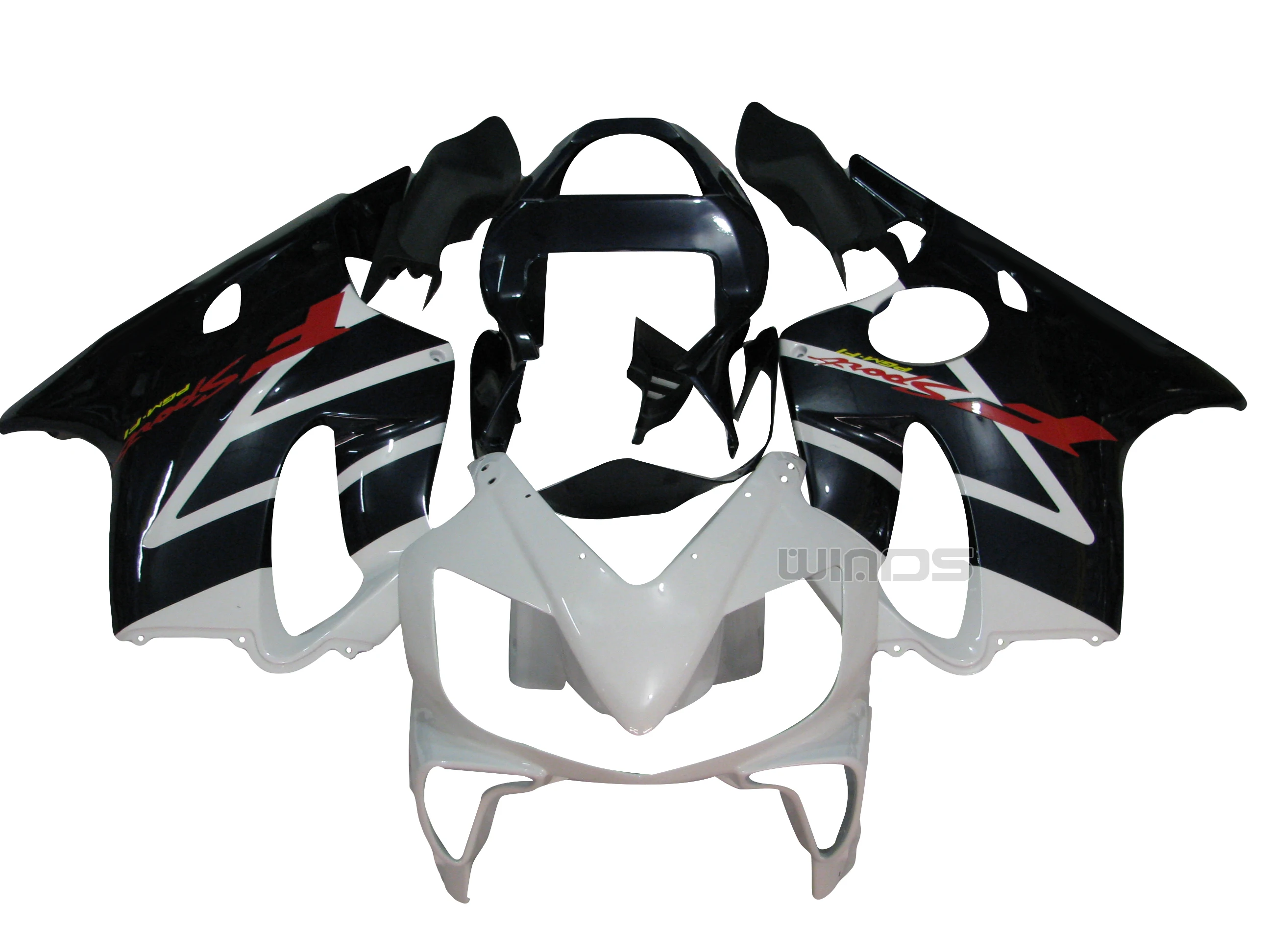 

Инъекционный МОТОЦИКЛ ABS наборы обтекателей кузова для Honda CBR600 CBR 600 F4I 2001-2003 белый черный