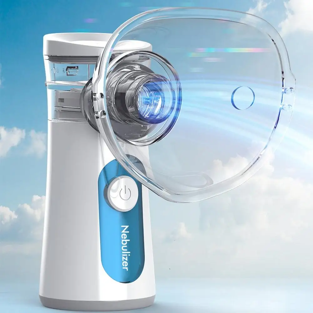 

Mute Mini Handheld Portable Mesh Nebulizer Autoclean Medical Steaming Inhaler Rechargeable Humidifier Child Adult