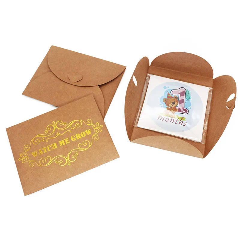 Наклейки на месяц 12 шт. подарочный набор для малышей |