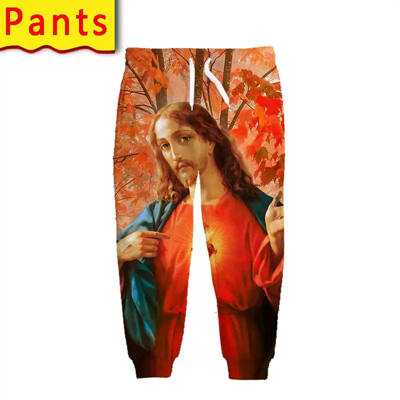 

funny jesus hoodie sweatshirt 3d print men harajuku pullover christian jacket graphic tee shirt streetwear pants clothes blanket