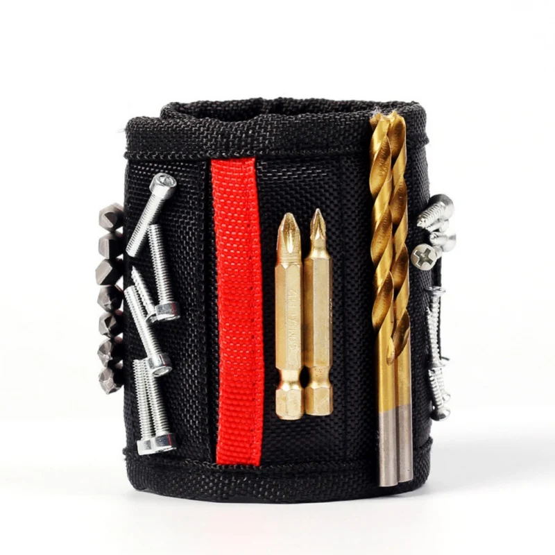 

Magnetic Wrist Strap Screw Storage Tool Powerful Magnetic Tool Wrist Strap Magnet Picker Hand Strap-Cyan Hot