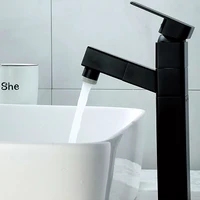 wjnmone basin faucet bathroom washbasin water mixer tap hot cold water basin crane tap hand washing faucet black vanity faucet