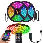 5050 светильников с RGB светодиодный дом 12 В, умный комплект bluetooth, дистанционное управление через приложение для телефона с гибкой лентой, водонепроницаемая лампа