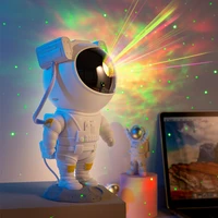 astronaut galaxy projector lamp starry sky night light for home bedroom room decor decor luminaires childrens gift night light