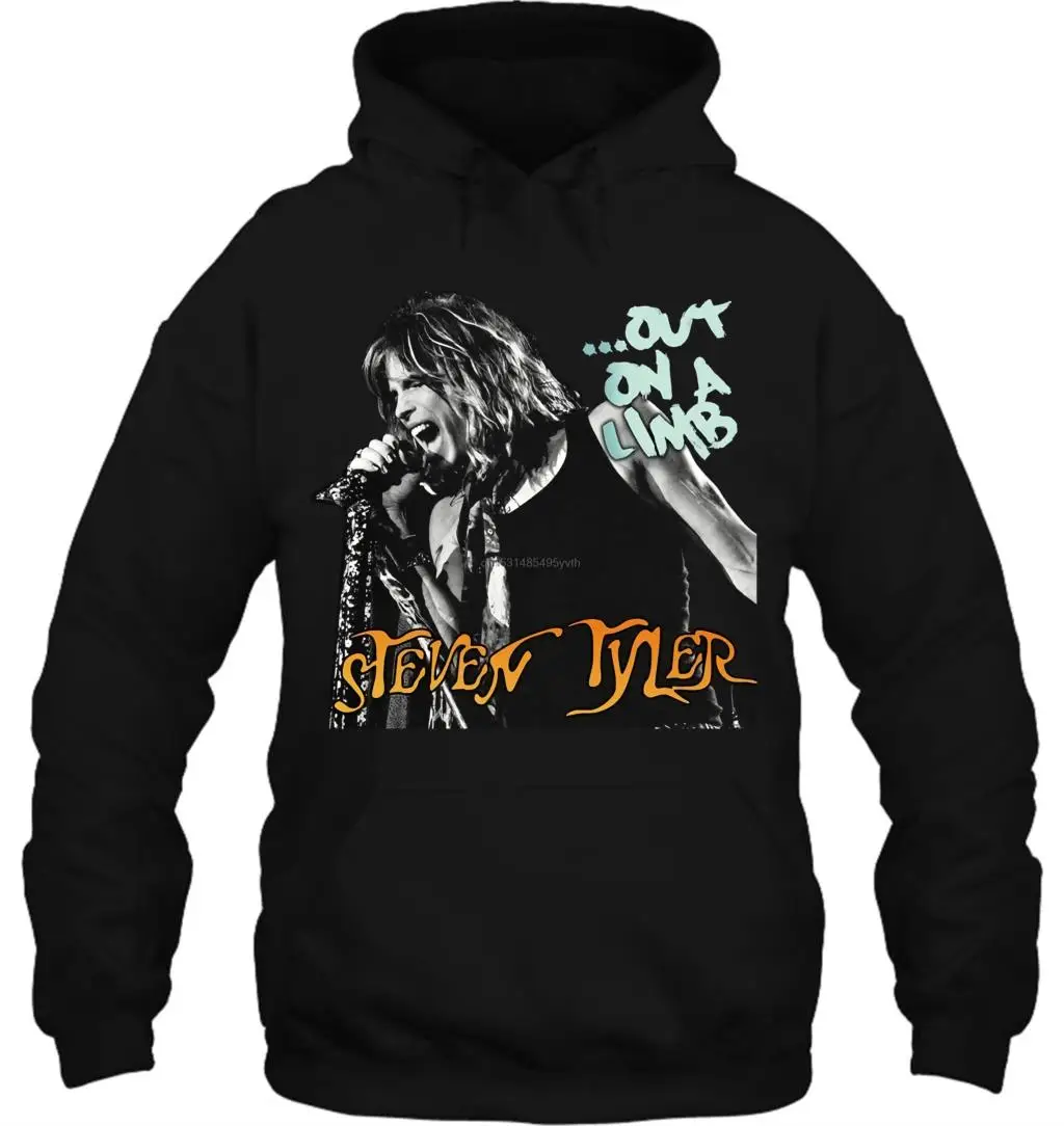Мужская толстовка с капюшоном Steven Tyler Out on a Limb Tour Date 2016 черная 02 Женская и Уличная