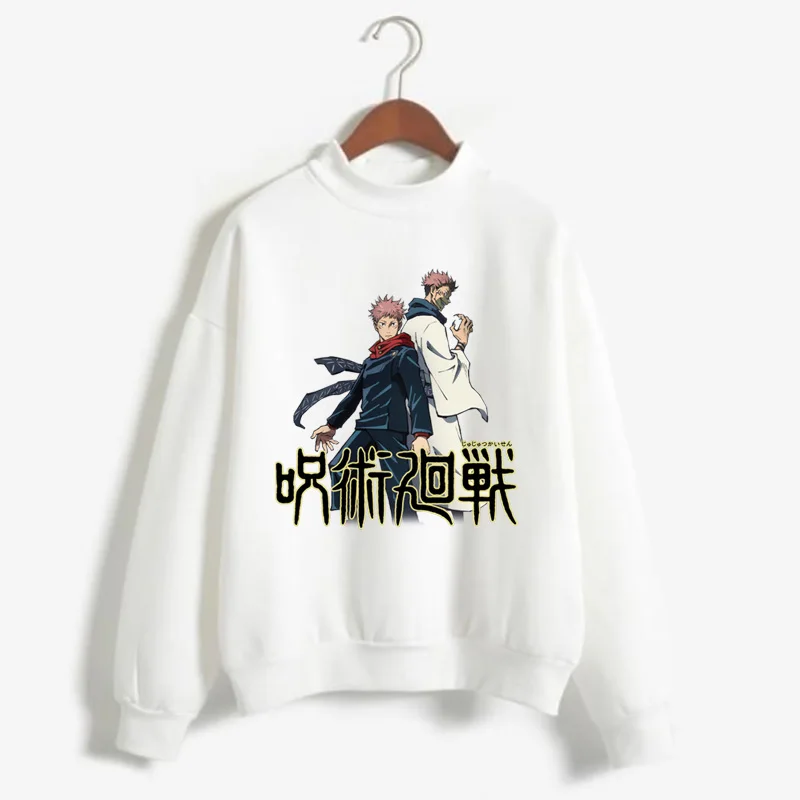Jujutsu Kaisen Print Sweatshirt Long Sleeve Round Neck Sweater for Women Men
