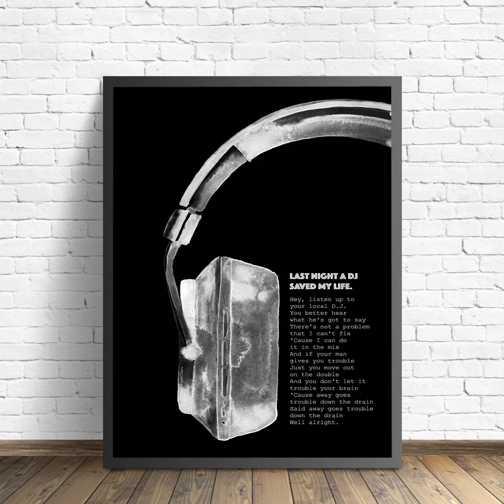 Большой плакат и печать на стене в стиле хип-хоп