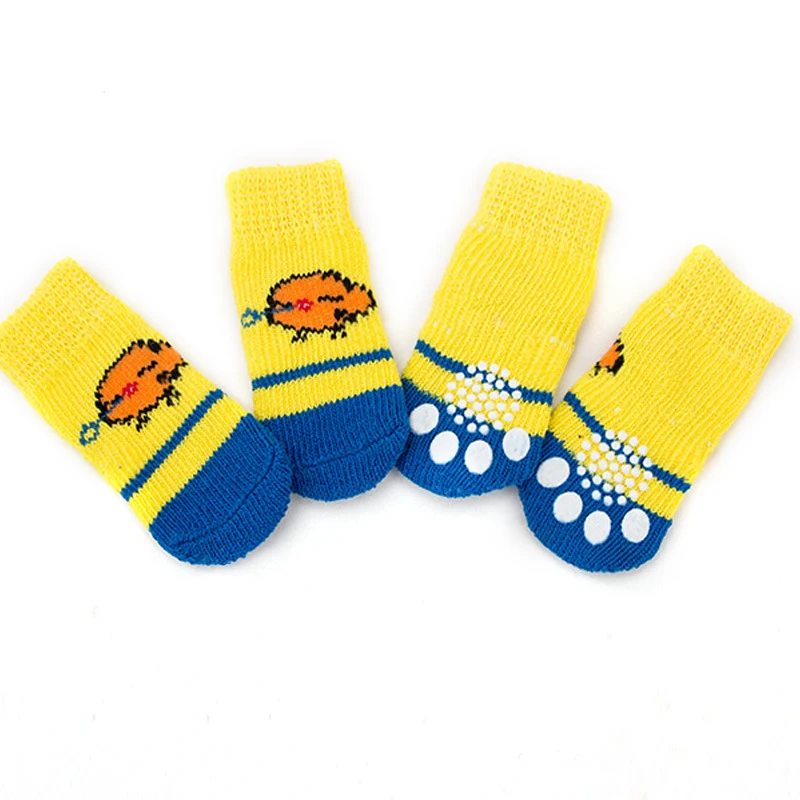 Носки для домашних животных Snailhouse с мультяшным принтом нескользящие носки