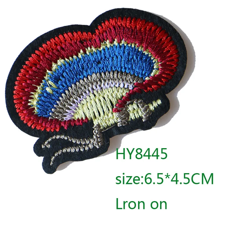 1 шт. бабочки и Птицы вышитые железные нашивки для одежды DIY полосатая одежда