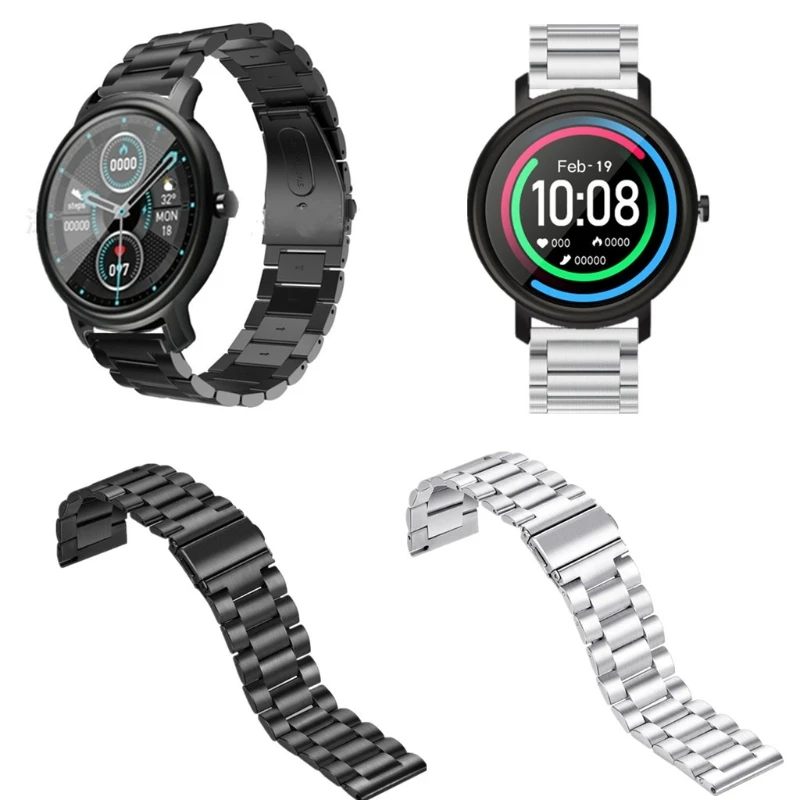 

2021 New Stainless Steel Wristband Metal Strap For xiao-mi mibro air Smart Watch