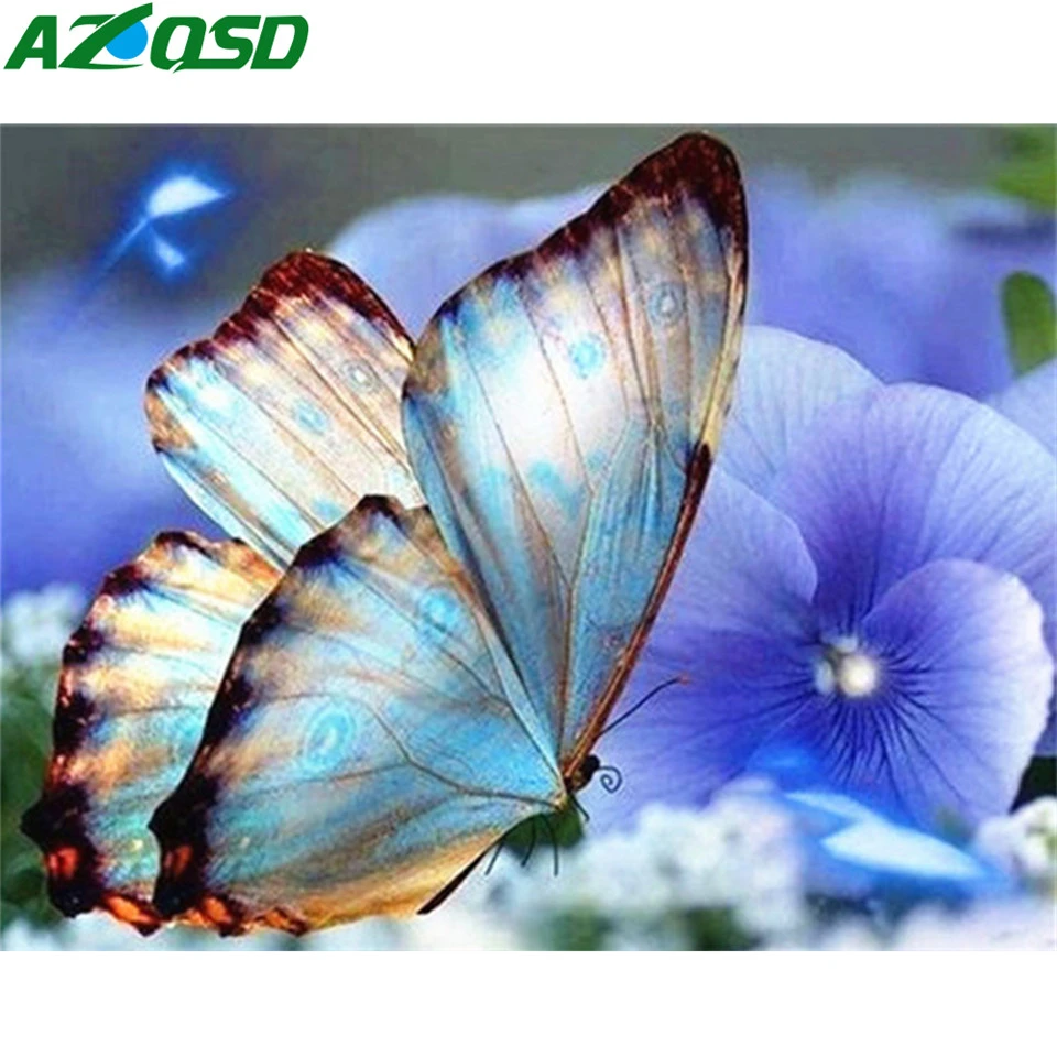 AZQSD взрослых Краски Раскраска по номерам на холсте Наборы обувь с украшениями в