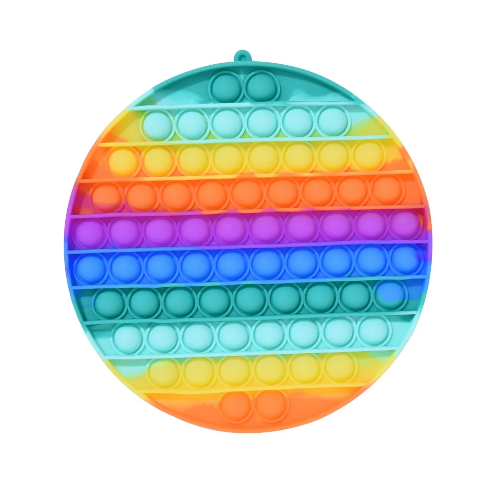 

NEW BIG SIZE Reliver Stress Toys Rainbow Push It Bubble Antistress Fidget Toys Adult Children Sensory To Relieve Autism Gift