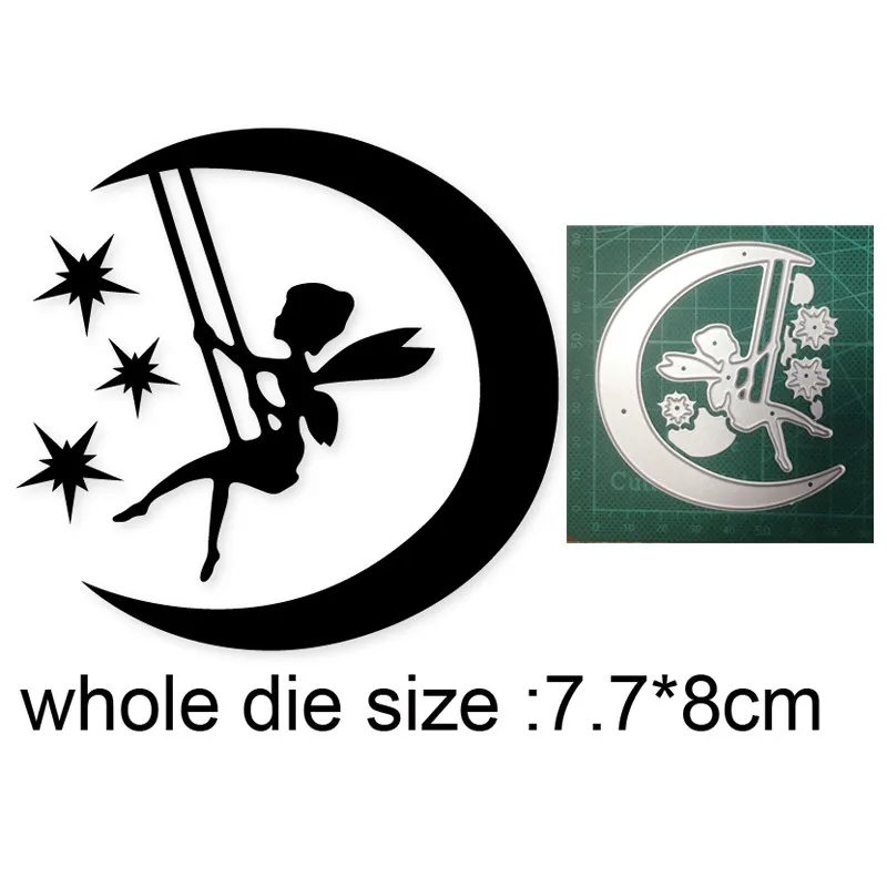 

Metal cutting dies cut die mold Moon Swing Elves decoration Scrapbooking dies paper craft knife mould blade punch stencils dies