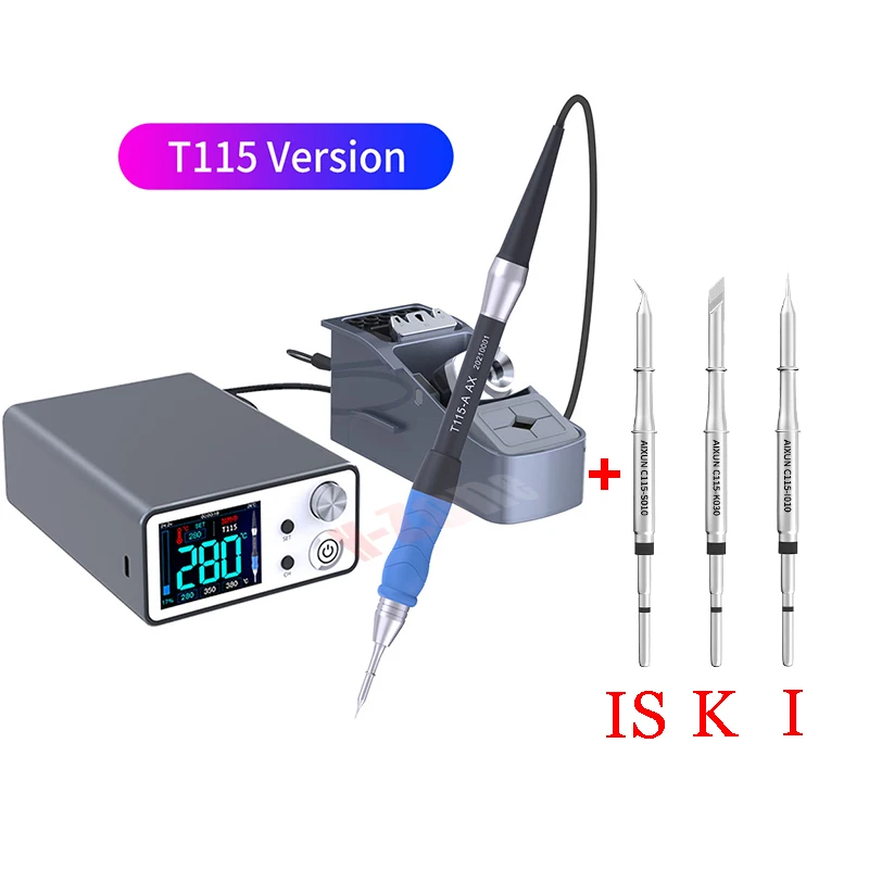 

AIXUN T3B Intelligent Nano Welding Station with T115 T210 Handles Rapid Soldering Electric Tool for Mobile Phone BGA Repair