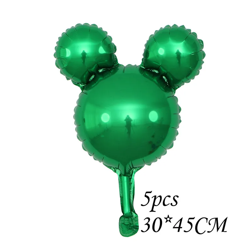 5pcs head 112 см гигантский Микки Минни Маус фольгированный шар мультфильм день рождения украшения дети ребенок душ вечерние игрушки - Цвет: 5pcs head