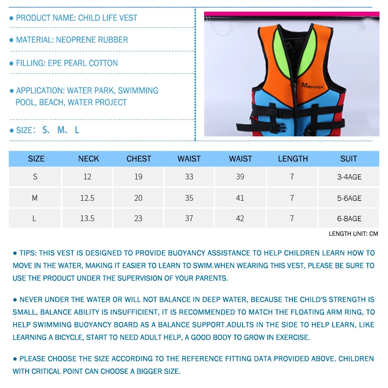 

Kids Life Jacket Children Boating Life Vest Reflective Life Vest with Whistle Swimming Pool Protection Swim Buoyancy Vest