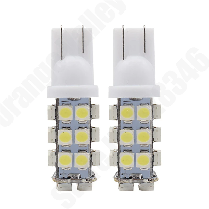 100 шт. Автомобильный светодиодный светильник T10 10 20 28 SMD 1210 3528 168 194 W5W габаритный s