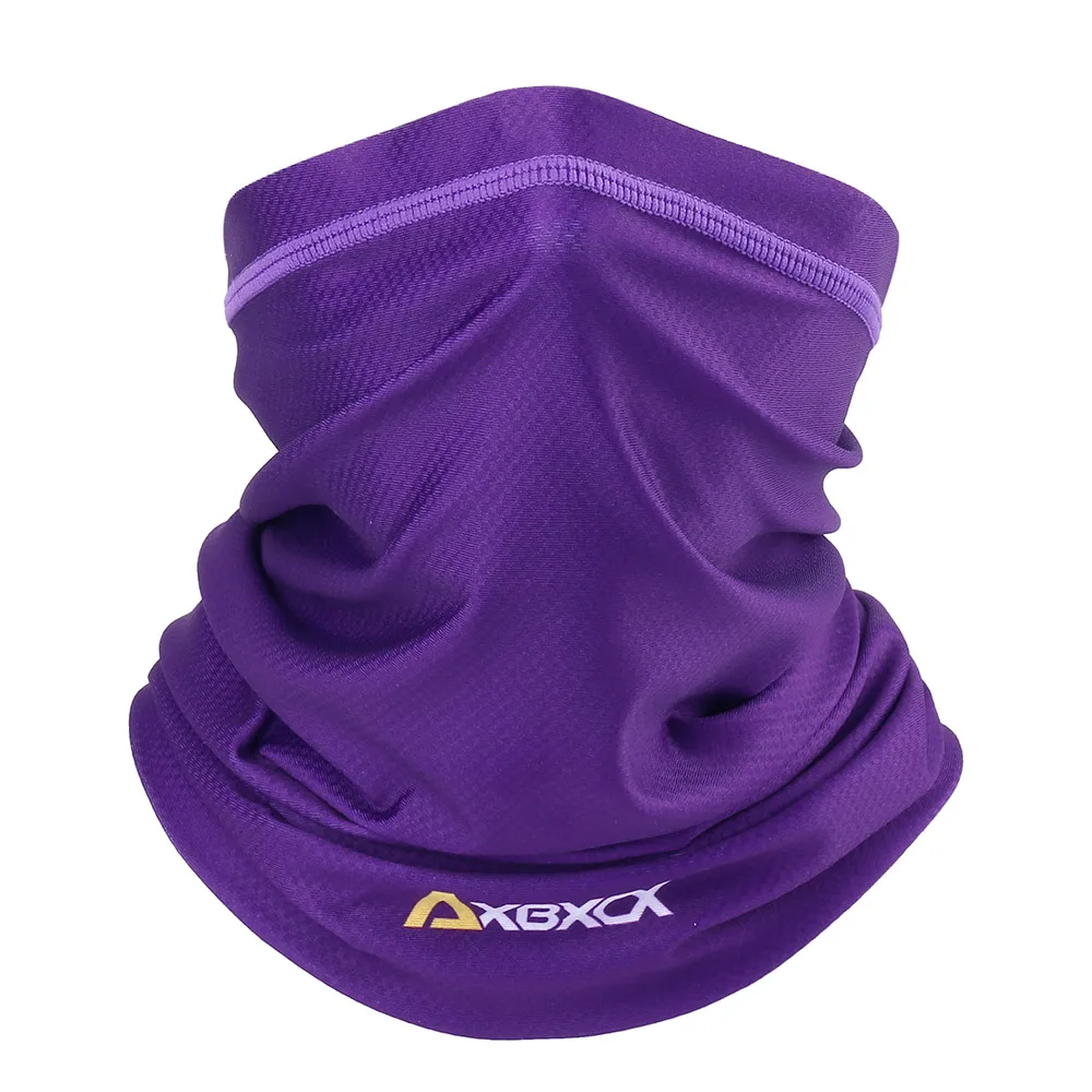 Purple Мотоциклетная эластичная повязка на шею, маска для лица, ветрозащитная Байкерская маска, Балаклава для рыбалки, лыж, сноуборд, бандана, повязка на голову для мужчин - Цвет: Purple