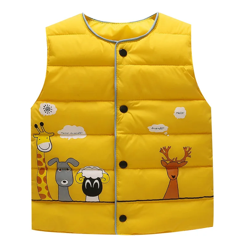 As picture vest Sundae Angel/Детский жилет без рукавов с круглым вырезом для девочек, жилет для мальчиков пуховые парки, жилеты верхняя одежда для детей, пальто, куртка для детей возрастом от 1 года до 6 лет - Цвет: As picture vest