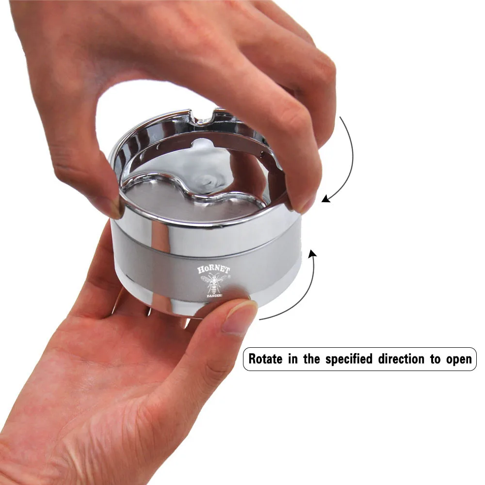 Пепельница HORNET из нержавеющей стали премиум класса круглая пепельница с