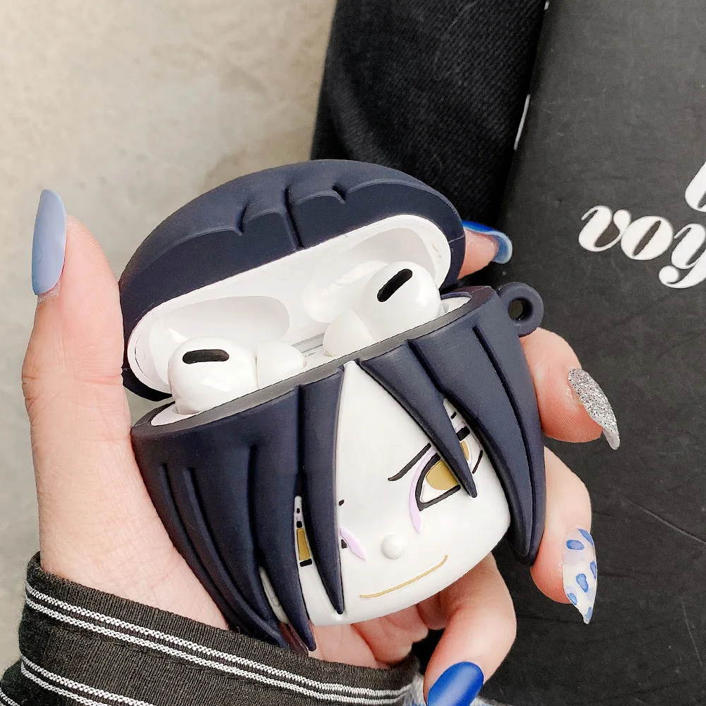 For Uchiha 3D Cartoon Case Airpods 1/2 Cover Japan Anime Naruto Model Accessories Protector cover Pro | Электроника