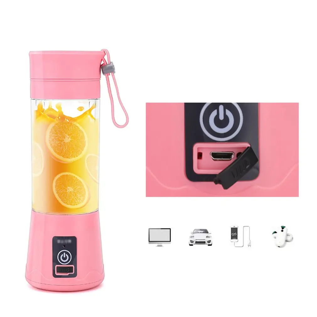 

Portable Electric Juice Cup USB Electric Fruit Juicer Handheld Smoothie Maker Juice Cup USB Blender Charging Cable