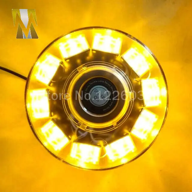 Магнитный монтажный 12 В 10 Вт Автомобильный светодиодный круглый Маяк аварийный