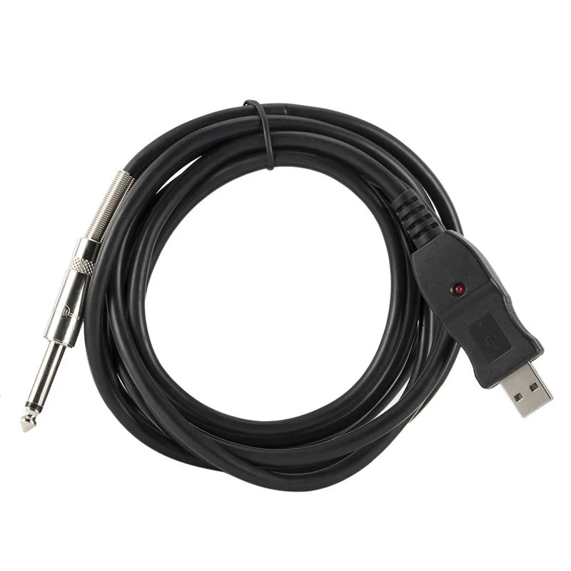 3 м USB к кабель гитарный Интерфейс Мужской до 6 35 мм Jack Электрогитары аксессуары