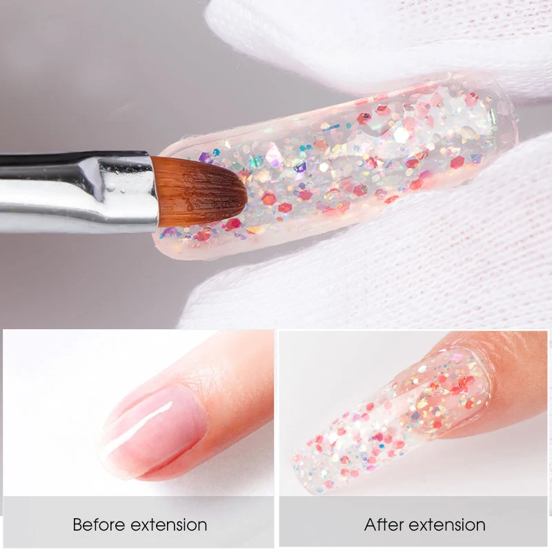 

Mobray Poly Nail Gel Set for Manicure Kit with Semi-Permanent UV Polish Gel Electric Drill Machine Nail Gel Varnish Pedicure Set