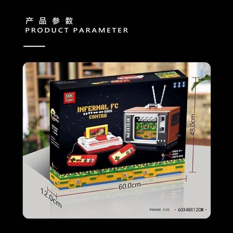 

K129 Creator Game Infernal FC Contra Building Blocks MOC Bricks Toys Sets 2974pcs Compatible Creative