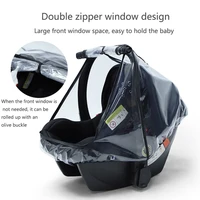 baby car seat rain cover food grade eva stroller weather shield clear raincoat
