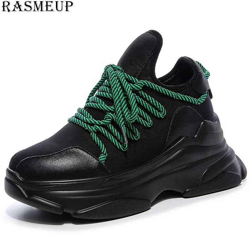 RASMEUP/Коллекция 2019 года модные брендовые женские кроссовки на платформе визуально