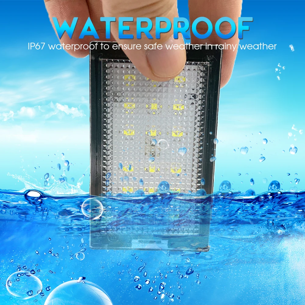 2 шт. автомобильные светодиодные лампы для подсветки номерного знака Land Rover Discovery