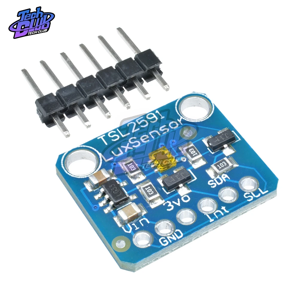 TSL2591 IIC I2C Light Sensor Breakout Module High Dynamic Range Digital Board TSL25911FN 3.3V 5V Diy Electronic | Инструменты