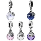 Подвеска-бабочка из серебра 925 пробы с ограненным кристаллом